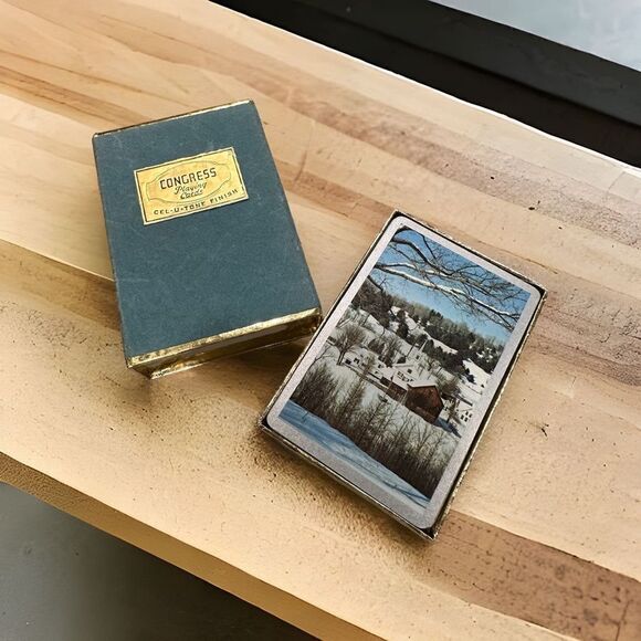 Vintage Congress playing cards excellent condition free w/ a bundled purchase - Picture 1 of 10